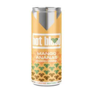 Hot Blood Energy Mango Ananas 24 x 250 ml