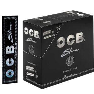 OCB Schwarz Slim Premium 50 Heftchen