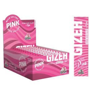 Gizeh Pink King Size mit Tips 26 Heftchen