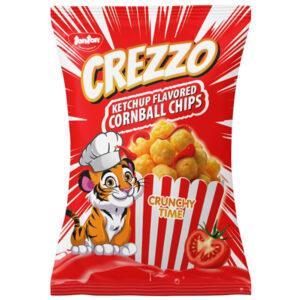 Crezzo Ketchup Cornball Chips 20 x 110 g