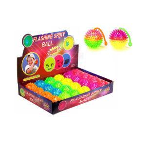 Flashing Spiky Ball 12 Stk