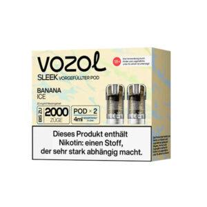Vozol Sleek Pods Banana Ice 2 x 2ml