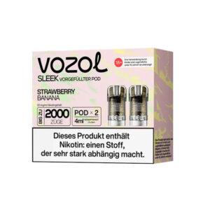 Vozol Sleek Pods Strawberry Banana 2 x 2ml